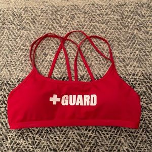 lifeguard bikini top
